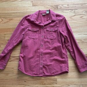 L.L. Bean Women’s Berry Button-Down Flannel Small